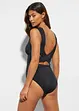 Maillot 1 pièce sculptant à encolure V, maintien fort, bonprix
