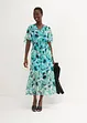 Robe en crêpe avec manches papillon, bonprix