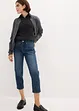 Jean cropped avec surpiqûre décorative, bonprix