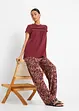 T-shirt en coton avec dentelle, bonprix