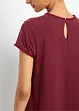 T-shirt en coton avec dentelle, bonprix