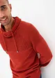 Pull coton à col châle, bonprix