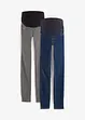 Lot de 2 jeggings de grossesse en coton majoritaire, Skinny, bonprix