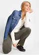 Pantalon droit en velours côtelé extensible, bonprix