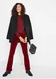 Pantalon en velours côtelé extensible, Bootcut, bonprix