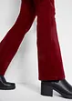 Pantalon en velours côtelé extensible, Bootcut, bonprix