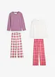 Lot de 2 pyjamas fille, bonprix