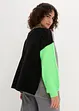 Gilet en maille oversize, motif color block, bonprix