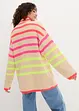 Pull oversize à rayures fluo, bonprix