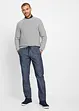 Chino regular et droit en chambray, bonprix