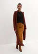 Long gilet en maille duveteuse, bonprix