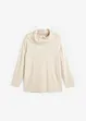 Pull col roulé duveteux, bonprix