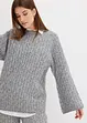 Pull oversize en maille torsadée, bonprix