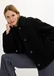 Veste en polaire Teddy doublée à col chemise, bonprix