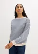 Sweat-shirt oversize, rayé, bonprix