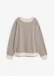 Sweat-shirt oversize, rayé, bonprix