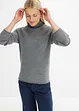 Pull en maille à col montant, bonprix