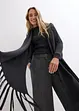 Gilet en maille à franges en laine mérinos, bonprix