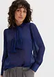 Blouse à lavallière en satin brillant, bonprix