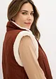 Gilet sans manches réversible en polaire aspect peluche, bonprix