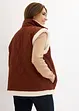 Gilet sans manches réversible en polaire aspect peluche, bonprix