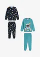 Lot de 2 pyjamas coton garçon, bonprix