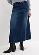 Jupe ample en jean à taille extensible, bonprix