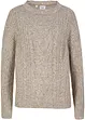 Pull en maille torsadée, bonprix