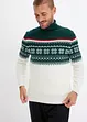 Pull norvégien à col roulé, bonprix