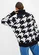 Pull col roulé à motif, bonprix