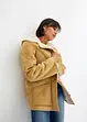 Veste en shearling à capuche, bonprix