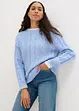 Pull en maille torsadée, bonprix