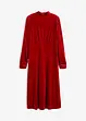 Robe midi en velours doux, bonprix