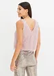 Blouse sans manches en maille poilue, bonprix