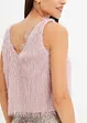 Blouse sans manches en maille poilue, bonprix
