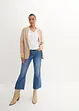 Blouse fluide à col en V et manches longues, bonprix
