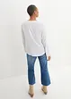 Blouse fluide à col en V et manches longues, bonprix