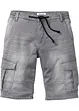 Bermuda en molleton aspect jean, Regular, bonprix