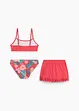 Bikini et jupe fille (ens. 3 pces), bonprix