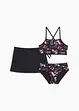 Bikini fille et jupe de bain (ens. 3 pces), bonprix