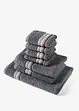 Serviette de toilette avec détails rayés, bonprix