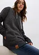 Sweat-shirt long et ultra douillet, bonprix