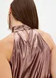 Robe courte en satin, bonprix