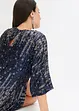 Robe oversize à sequins, bonprix