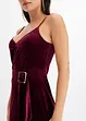 Robe midi en velours doux à fines bretelles, bonprix