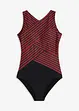 Maillot 1 pièce sculptant, maintien modéré, style portefeuille, bonprix