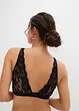 Brassière côtelée avec coton et dentelle, bonprix