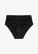 Bas de maillot sculptant, taille haute, maintien léger, avec fronces, bonprix