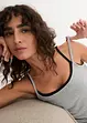 Lot de 3 tops à fines bretelles 100% coton, bonprix