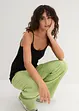 Lot de 3 tops à fines bretelles 100% coton, bonprix